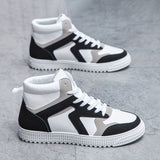 Men's Minimalist Ankle Top Skate Shoes, Wear-resistant Non-Slip Casual Shoes For Youth