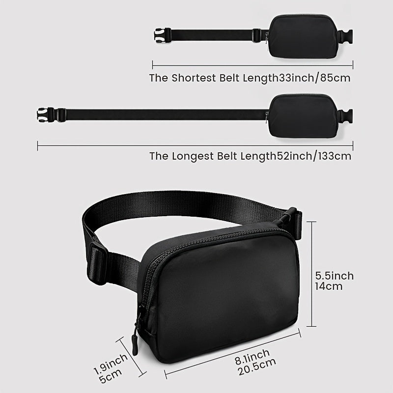 Stylish Everywhere Belt Bag - Adjustable Waist Pack for Secure, Hands-Free Adventure - Perfect for Running, Hiking, Cycling, and Outdoor Sports