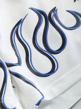 Flame-Inspired Y2K Drawstring Shorts for Women - Season-Versatile with Pockets, Medium Stretch & Easy-Care