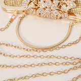 Luxurious Rhinestone Evening Clutch Bag - Small, Fashionable, Sparkling Purse for Weddings, Luxurious Dinners, and Formal Events - Elegant, Glamorous, and Eye-Catching Accessory for Women