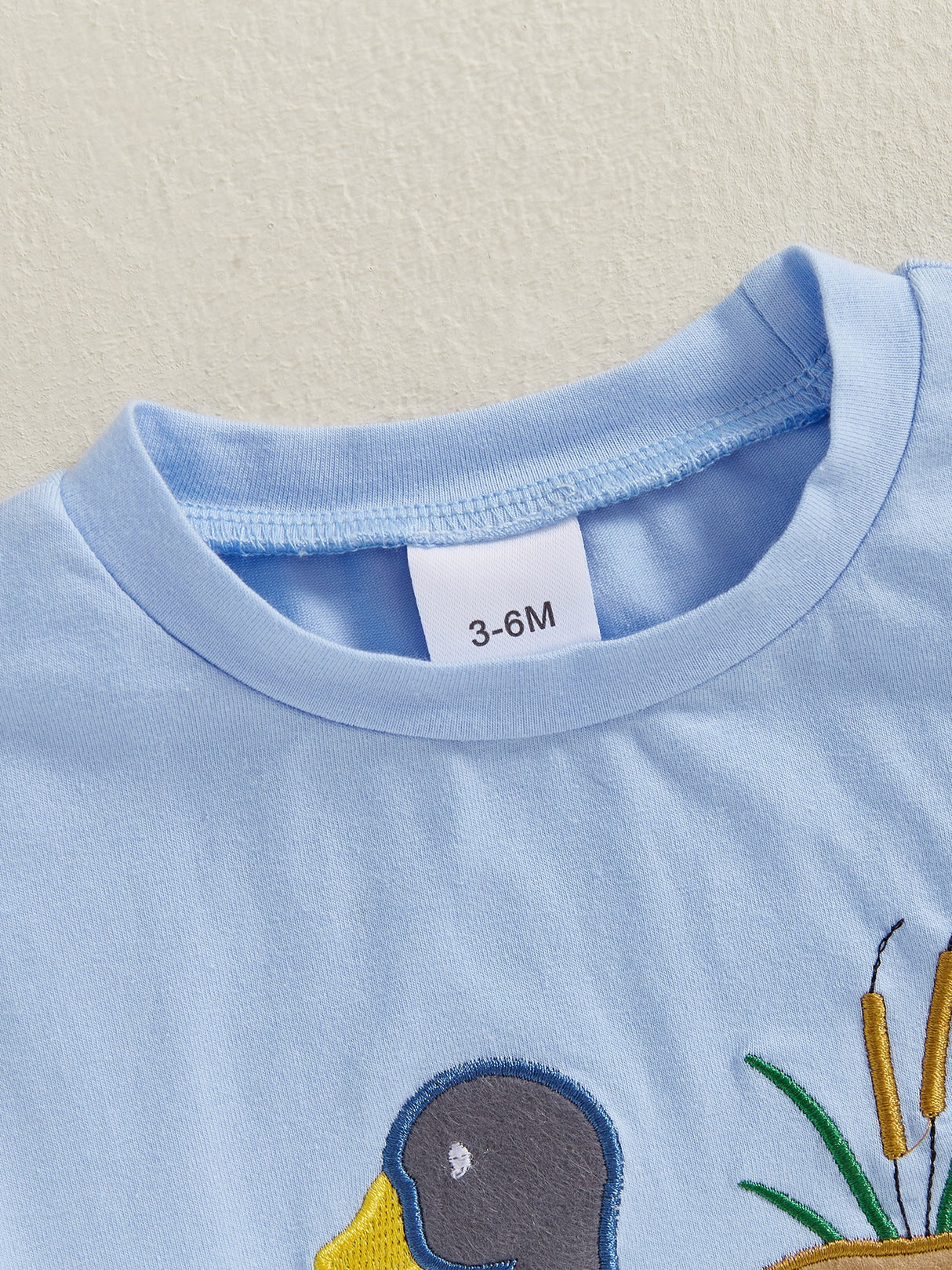 Toddler Baby Boys Clothes Sets Animal Embroidery Short Sleeve T-Shirt Plaid Elastic Waist Shorts
