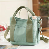 Elegant Canvas Tote Bag: Secure Zipper, Spacious & Lightweight - Perfect for Everyday Use & Comfort