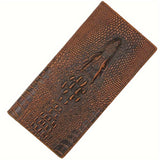 1pc Faux Leather Retro Clutch Bag, Classic Trendy Three-Fold Long Wallet