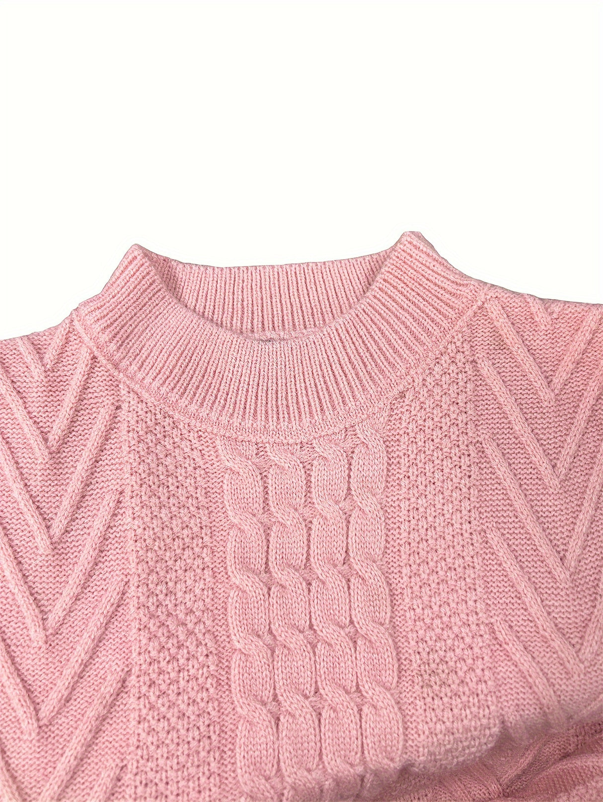 Cozy Cable Knit Sweater for Men - Soft, Warm & Stylish Pullover with Round Neck - Perfect for Fall/Winter Casual Wear, Genghis Khan, Home & Outdoor, Couple's Version