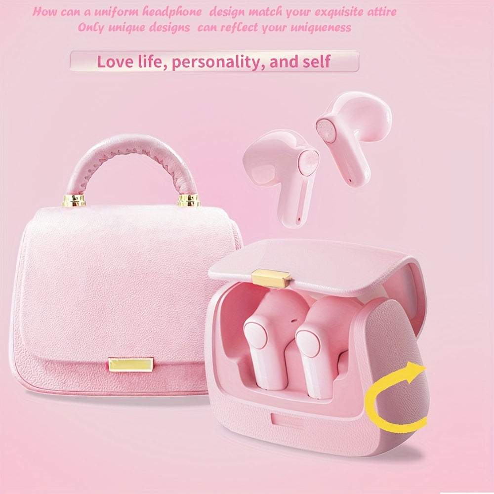 Fashion-Forward Active Noise-Cancelling Wireless Headset: Quick Charge, Touch Control, Gaming-Ready, Unique Handbag-Crafted Design for the Modern User
