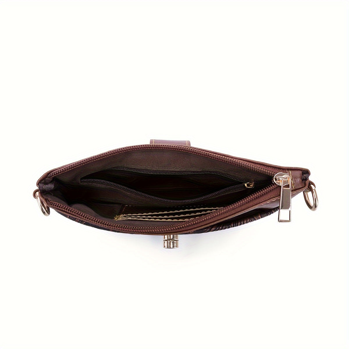 Exquisite Embossed Western Clutch Bag - Versatile Crossbody or Wristlet - Timeless Retro Style for Fashion-Forward Women