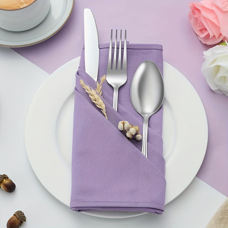 48/72pcs Silverware Set, Including Steak Knife, Premium Stainless Steel Cutlery Set, Knife, Spoon, And Fork Set, Dishwasher Washable, Stylish Design