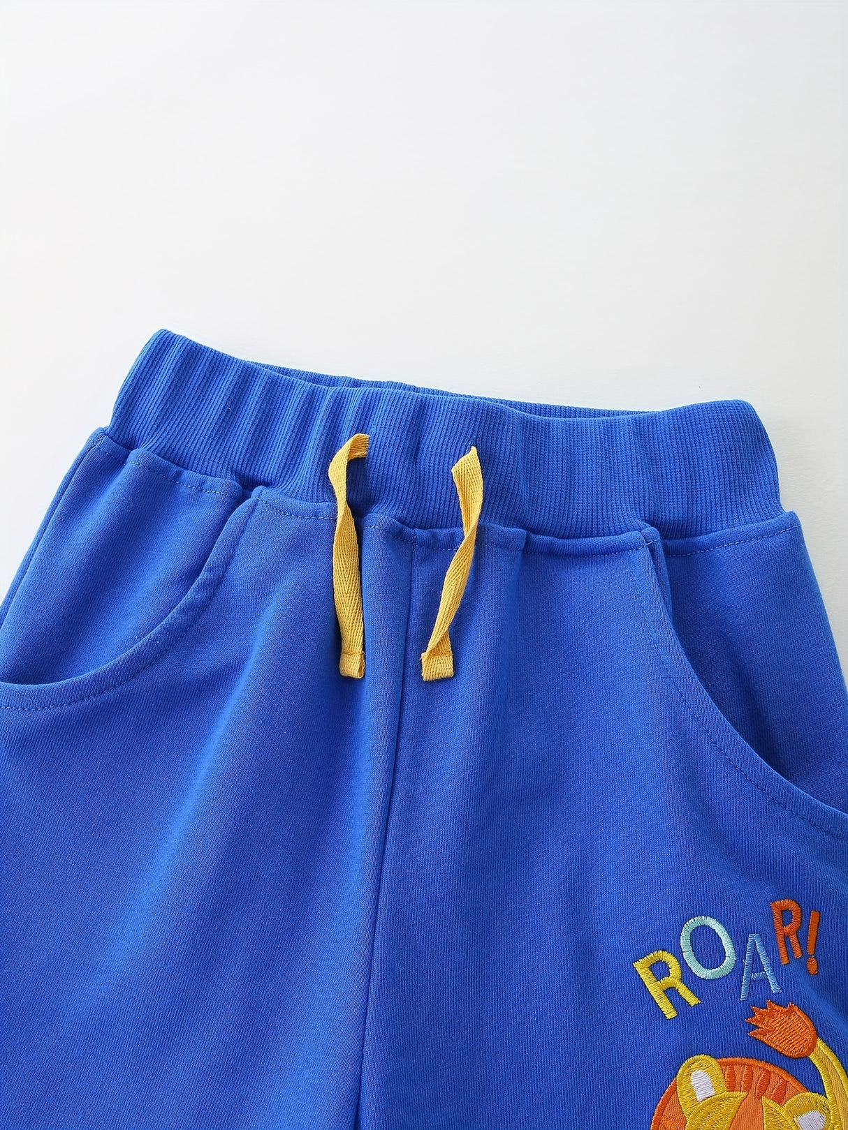 Toddler Boys Shorts 2 Piece Lion Animal Bird Graphic Cotton Casual Pants with Pockets Summer Outfit Kid Clothes