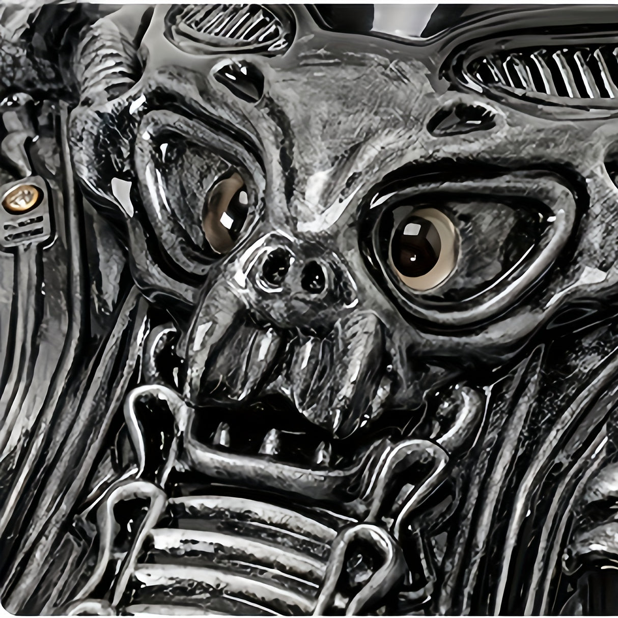 Personality Cobra Shape Backpack Funny Weird Punk Backpack American Street School Bag Men's And Women's Fashion Unique Specialty-shaped Biker Backpack Alien Vs. Predator Street Punk Unisex Backpack