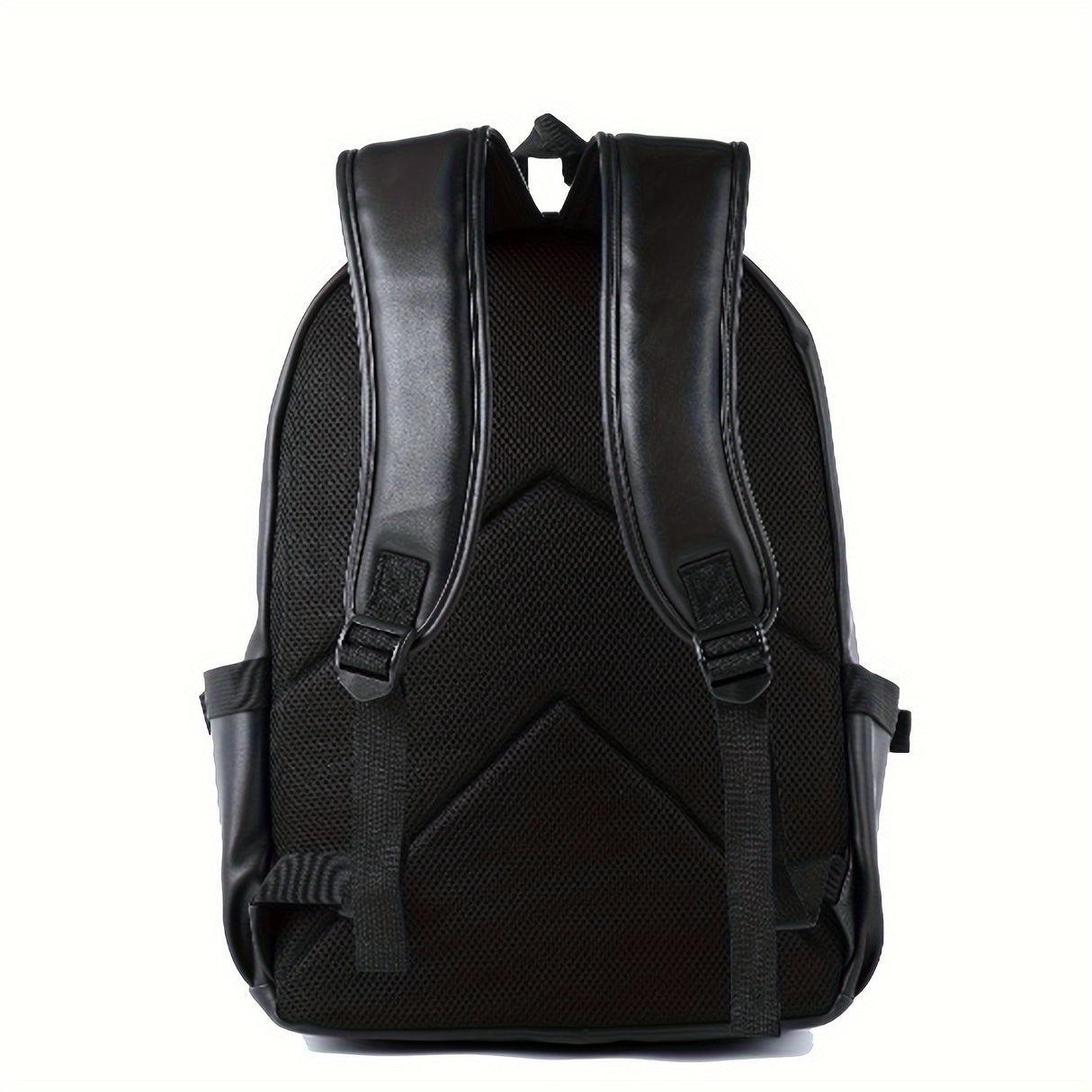 1pc Men's Fashion Travel Backpack, Student School Bag, PU Leather Casual Backpack