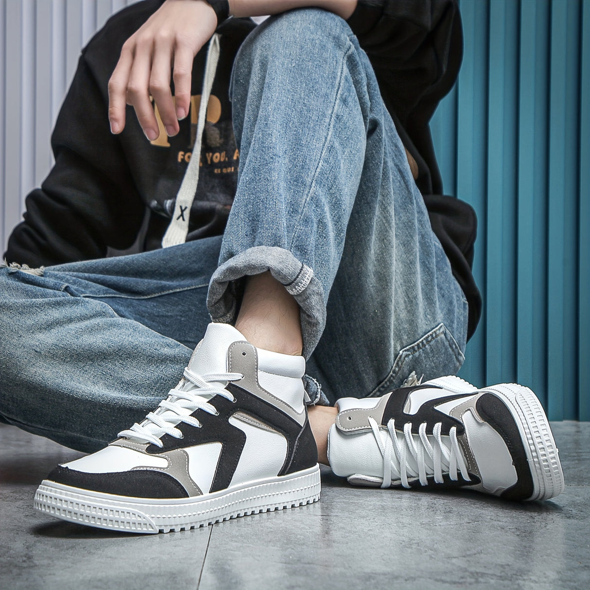 Men's Minimalist Ankle Top Skate Shoes, Wear-resistant Non-Slip Casual Shoes For Youth