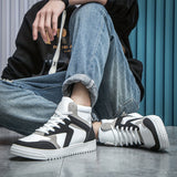 Men's Minimalist Ankle Top Skate Shoes, Wear-resistant Non-Slip Casual Shoes For Youth