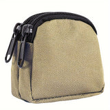 1pc Simple Black Outdoor Fanny Bag, Men's Waist Bag, Camping Bag, Casual Coin Purse, Men's Belt Bag, Money Card Case