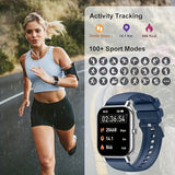 1.85" OLED Full-Touch Alloy Case Smart Watches For Man And Woman 110+ Sport Modes Fitness Watch With Sleep Monitor, Pedometer, Message/call Wireless Devices Wearable Tracker For IOS Android