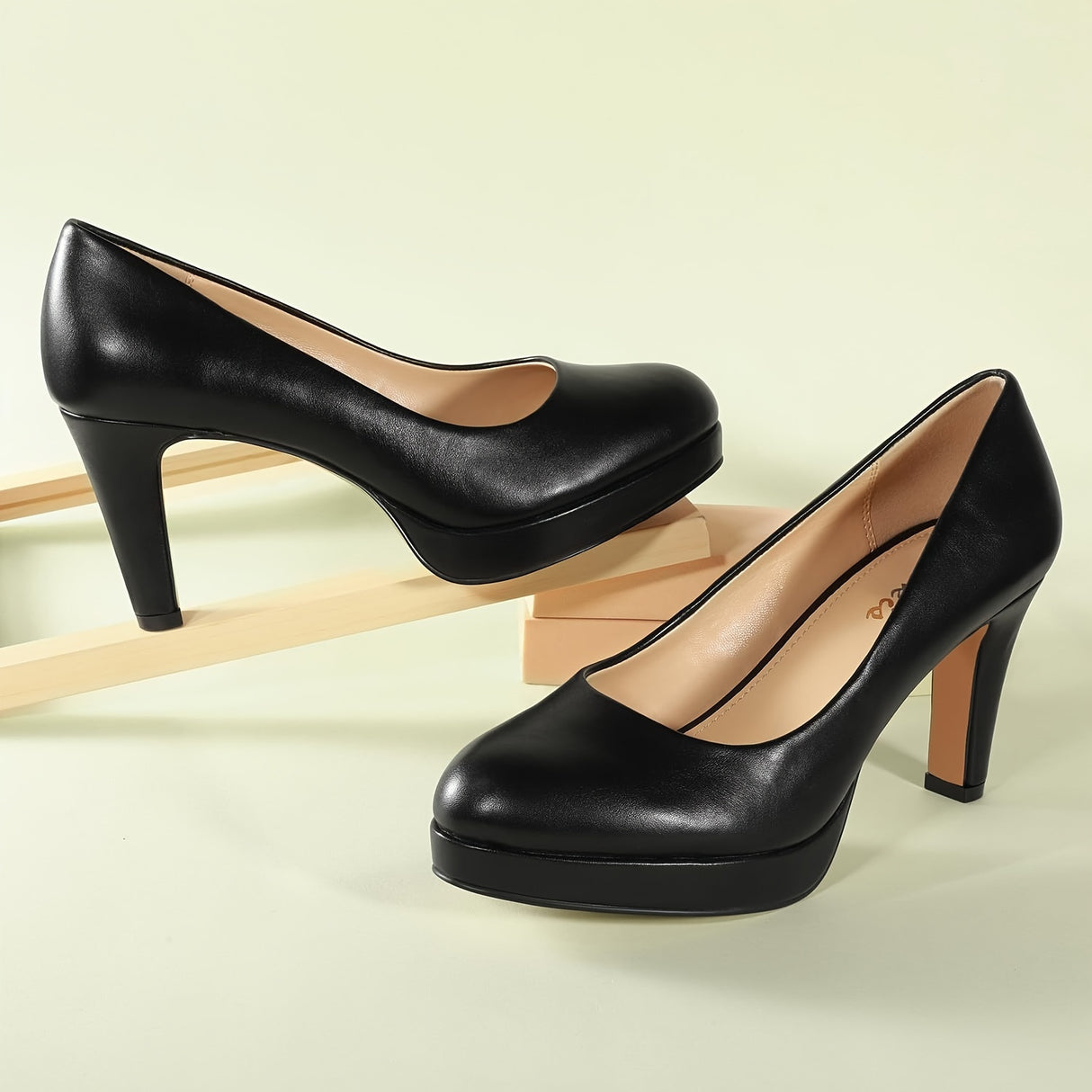 Women's Pumps - Womens Comfy Close Toe Heels - 3.15in Black Dress Shoes for Women - Comfortable Work Heels for Women - Black Heels, Nude Heels, White Heels, Golden Heels, Silver Heels for Women