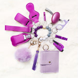 12 Pcs Safety Keychain Set for Women, Self-Defense, Multi-Functional