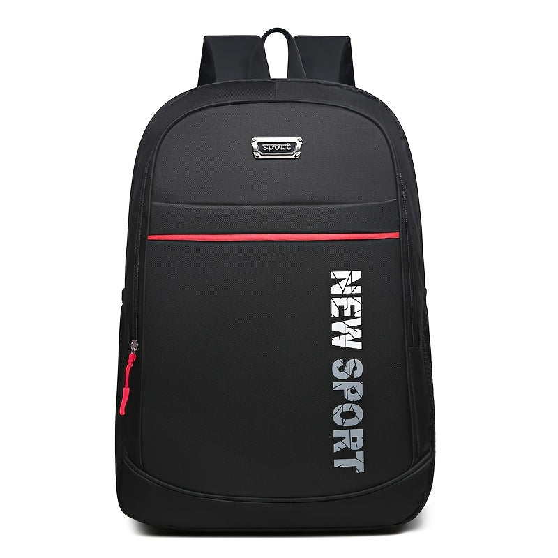 School Bag Male Junior High School Campus Simple Korean Version Of Fashionable Backpack Leisure Backpack Male Computer Bag [Zipper Direction Random]