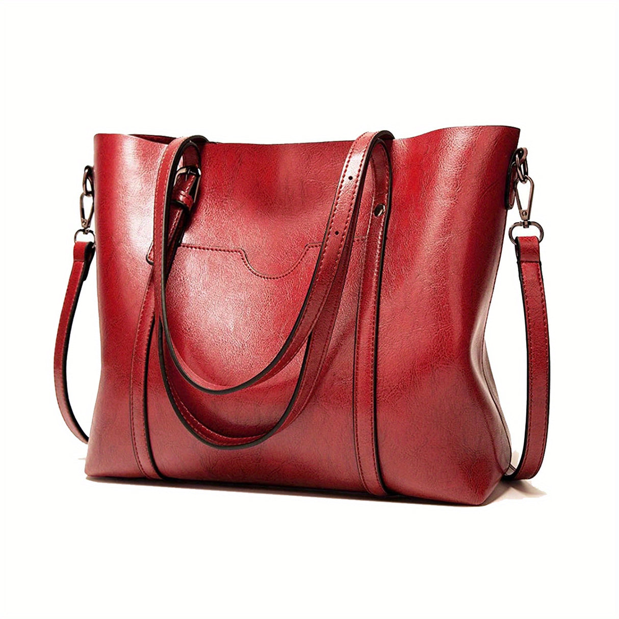 Luxurious Retro Tote Handbag - Women's Large Capacity Multi-Pocket Casual Shoulder Bag with Adjustable Strap, Perfect Mother's Day Gift - Soft, Stylish, and Spacious Purse for Ladies on Sale
