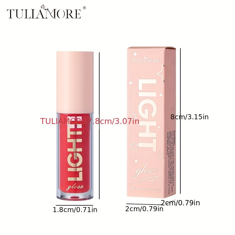 12 Colors Pearlescent Moisturizing Lip Gloss - Lustrous Mirror Nude Lip Stain with Natural Lip Oil for Valentine's Day Gifts