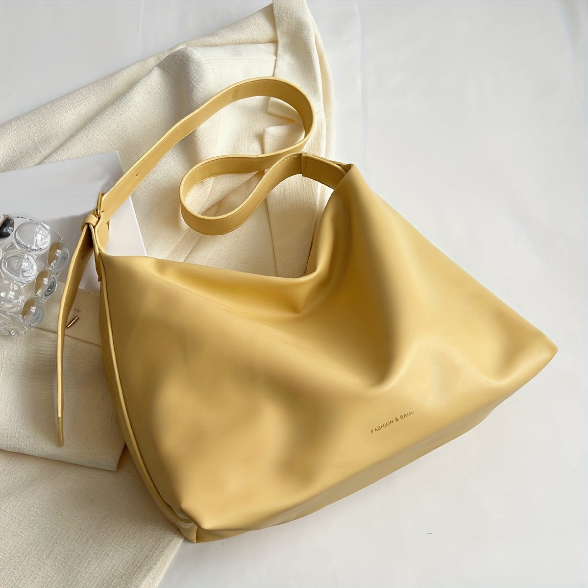 Minimalist Large Capacity Hobo Bag, Trendy Simple Crossbody Tote Bag, Women's Handbag & Shoulder Shopper Bag