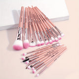 Makeup Brush Set, 20 Pcs Professional Makeup Brushes Foundation Eyeshadow Blush Brush, Travel Kabuki Blending Concealers Face Powder Eye Make Up Brushes Set Kit For Makeup Beginner Artist Lover