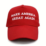 Make America Great Again Outdoor Peaked Cap Adjustable Simple Embroidery English Baseball Cap