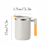 1pc, 15.2oz Premium Thermal Insulated Stainless Steel Coffee Mug with Lid - Keeps Drinks Hot or Cold for Hours, Sweat-Free and Spill-Proof, Perfect for Summer, Outdoor Activities, and Birthday Gifts