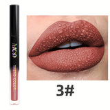 1pc, Non-Sticky Lasting Lip Glaze, Matte Lip Mud, High Pigment Liquid Lipsticks Lip Gloss, Ideal Mardi Gras Festival Party Makeup, With Black Green Blue White Glossy Pink Highlighter Rose Brown Purple Tones
