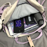 Ins Retro Campus Waterproof School Bag, Cute Girl Multi-function Shoulder Bag, Female Student Adjustable Messenger Bag