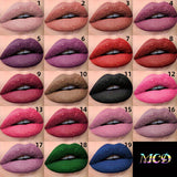 1pc, Non-Sticky Lasting Lip Glaze, Matte Lip Mud, High Pigment Liquid Lipsticks Lip Gloss, Ideal Mardi Gras Festival Party Makeup, With Black Green Blue White Glossy Pink Highlighter Rose Brown Purple Tones