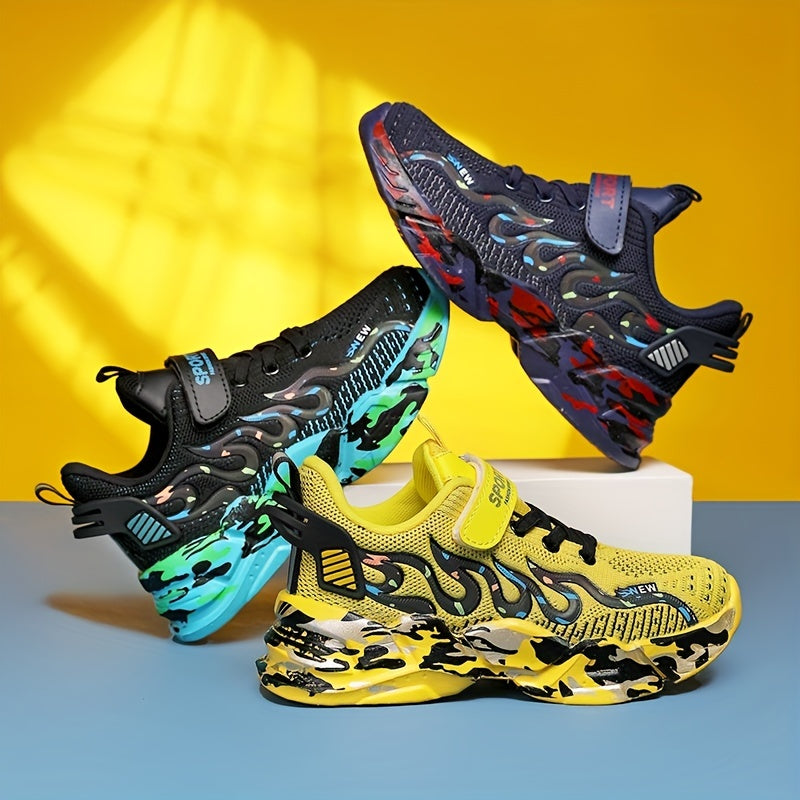 Casual Breathable Woven Shoes For Boys, Comfortable Lightweight Non Slip Low Top Running Shoes For Indoor Outdoor, All Seasons