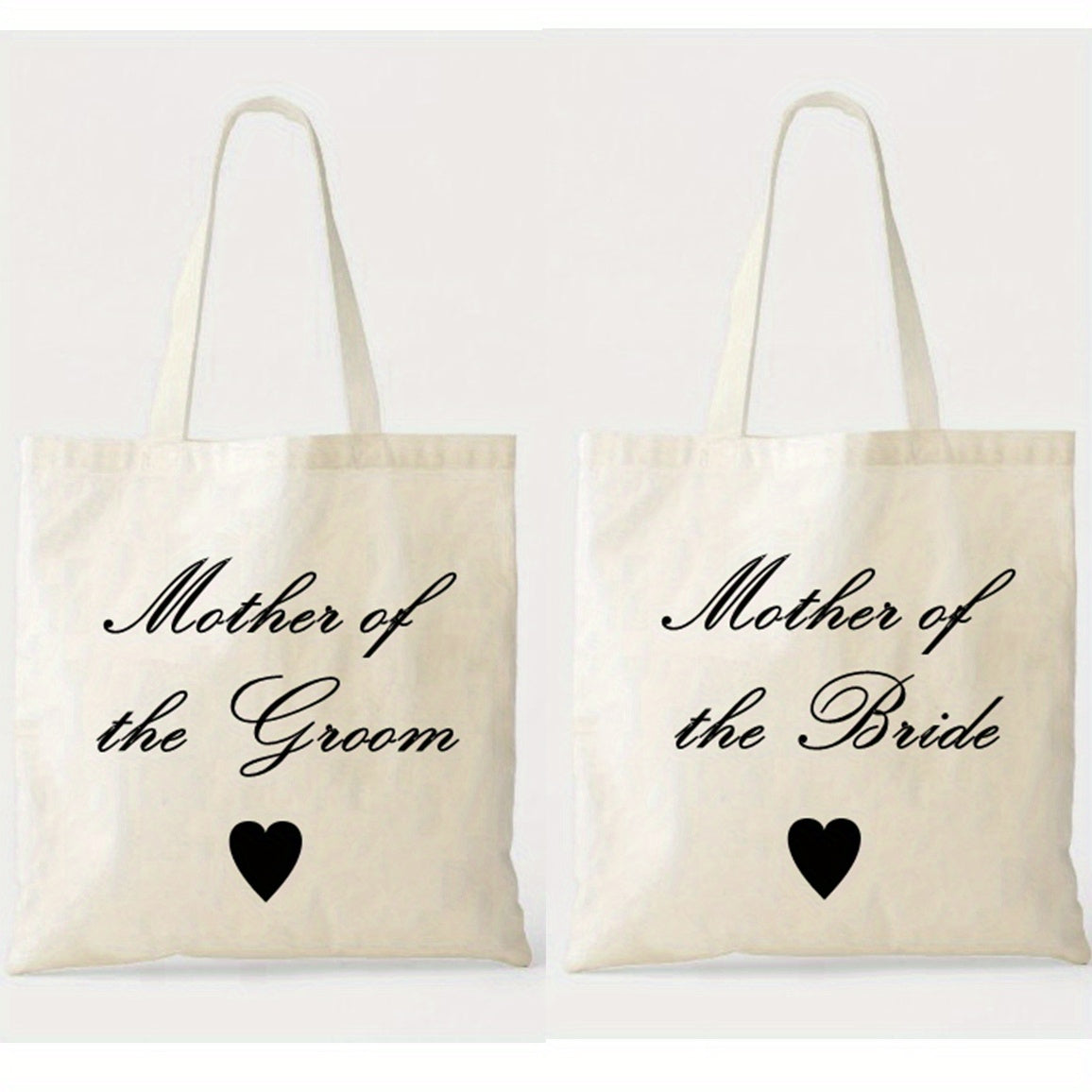 1pc, Canvas Bag For Mother Of The Bride And Groom, Mom Gifts For Mother In Law At Wedding, Engagement, Bridal Shower, Appreciation Gift From Groom Bride, Shopping Travel Work Reusable Portable Tote Bag, Party Supplies, Holida