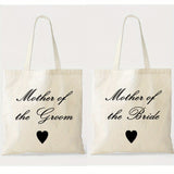 1pc, Canvas Bag For Mother Of The Bride And Groom, Mom Gifts For Mother In Law At Wedding, Engagement, Bridal Shower, Appreciation Gift From Groom Bride, Shopping Travel Work Reusable Portable Tote Bag, Party Supplies, Holida
