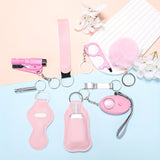 10pcs/Set Self Defense Keychain Set For Women Safety Keychain Full Set With Personal Alarm, Window Breaker Keychain Accessories Birthday Gifts For Mom Women daily use