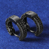 Elegant Black Hoop Earrings - Lightweight, Versatile Fashion Accessory for Style & Comfort