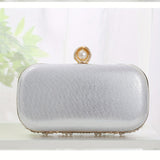 Elegant Striped Fabric Clutch Bag with Beaded Embellishment - Adjustable Strap, Lining, Buckle Closure - Perfect for Wedding Party, Prom, Formal Evening Events