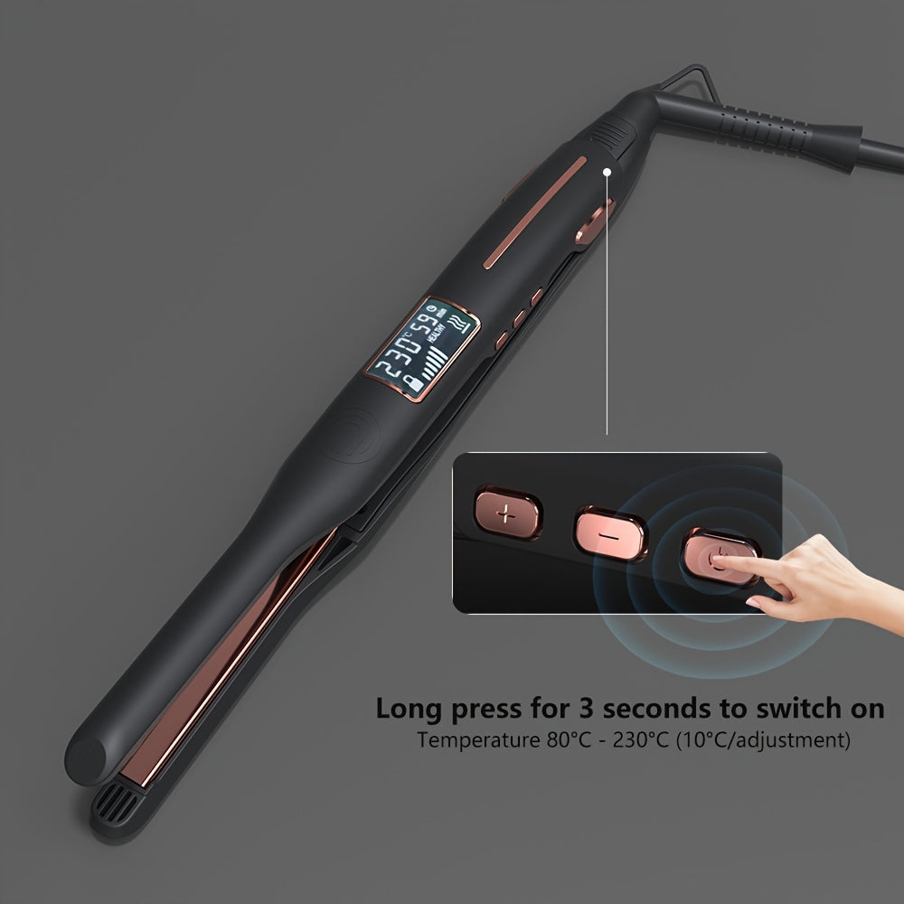 Hair Straightener Professional Ceramic Flat Iron With LED Display, 2 In 1 Hair Straightener & Curling Iron, Suitable For All Hairstyles