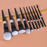 Makeup Brushes Set - Bling Premium Synthetic Foundation Powder Blush Concealer Eyeliner Eyebrow Contour Make Up Brush Set For Women, Black