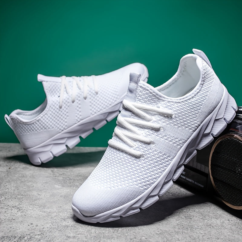 JNAK Breathable Mesh Running Shoes - Slip-On Design with MD Sole for Men and Women - Perfect for Sports & Leisure Activities in Spring/Summer/Fall