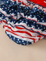 MinKidFashion Baby Girl Romper 4th of July Independence Day Infant Jumpsuit Shorts Outfit Pants Clothing Sets