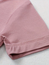Baby 2 Pcs Bamboo Fiber Outfits Toddler Boys Girls Clothes Infant Short Sleeve T-Shirt + Elastic Waist Shorts Set