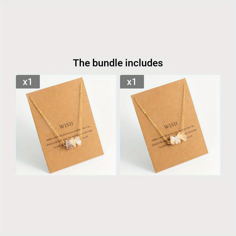 Irregular Crystal Stone Necklace Exquisite Colorful Pendant Neck Jewelry Lucky Protection Jewelry Gift