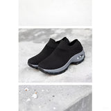 Lightweight Mesh Air Cushion Sole Chunky Sneakers - Women's Low Top Running Shoes Footwear