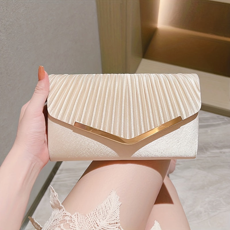 Glamorous Envelope Clutch Bag - Stylish Womens Evening Purse for Formal Events - Perfect for Weddings, Parties, Proms & Cocktails