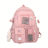 Women's Travel Backpack Women's Multi-Pocket Waterproof College School Bag Transparent Bag Large Capacity Laptop Backpack Reinforcement
