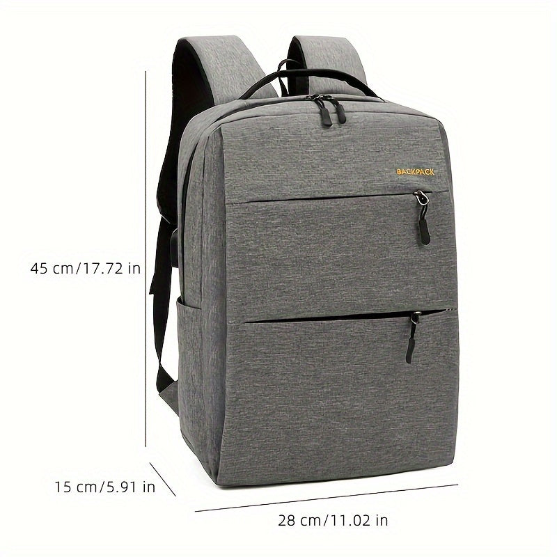 Korean Fashion Three-piece Set of Large-capacity Backpack, Simple and Trendy Backpack, Multifunctional School Bag for Men