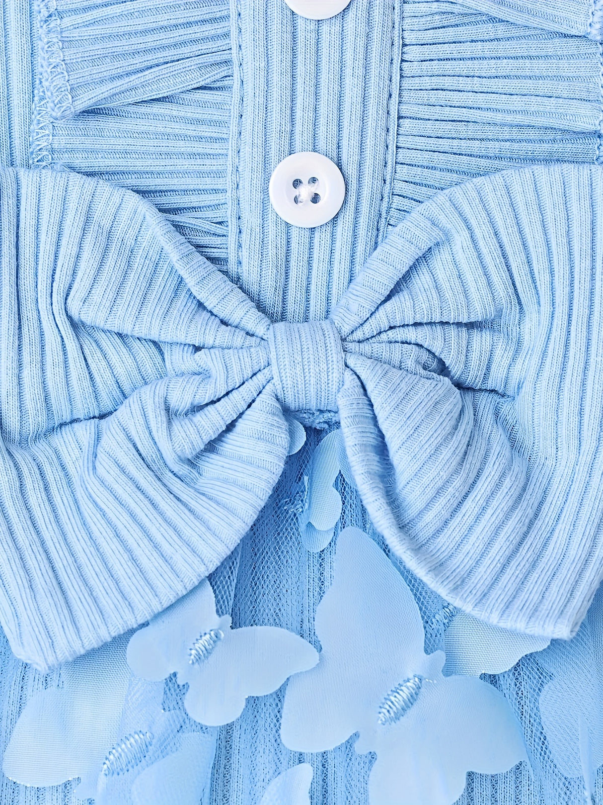 Baby Girl Clothes Cap Sleeve Butterfly Applique Romper Dress+Headband