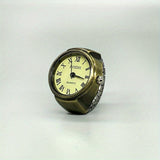 Vintage Mini Finger Ring Watch Roman Numeral Punk Quartz Watch Trendy Couple Finger Ring Watches Accessories
