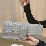 Rhinestone Evening Clutch Women Fashion Envelope Bag Prom Luxury Purse Sparkling Crystal Handbag Cocktail Party Handbag