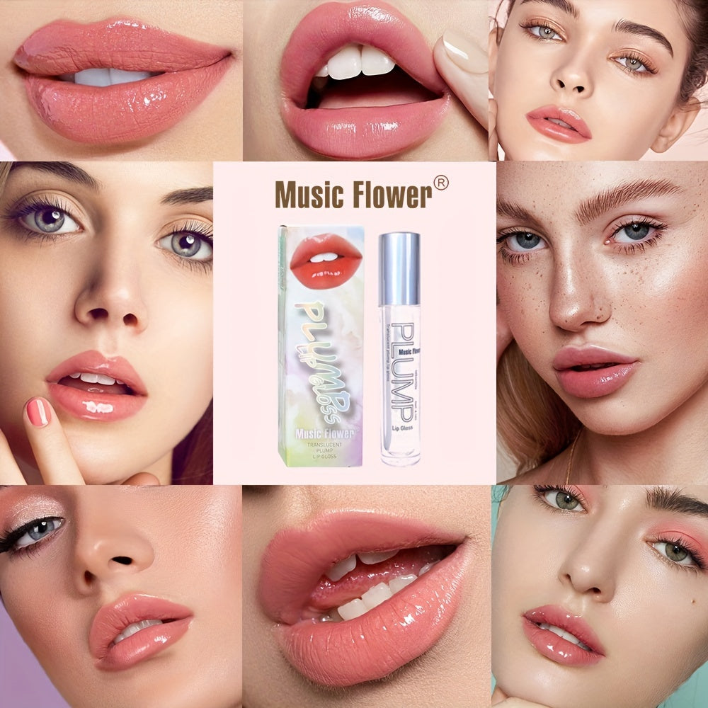 Charming, Smudge-Proof Lip Enhancer Lip Gloss: Shiny Liquid Lipstick & Nourishing Lip Stain Valentine's Day Gifts Contain Plant Squalane